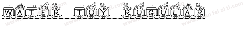water toy rugular字体转换